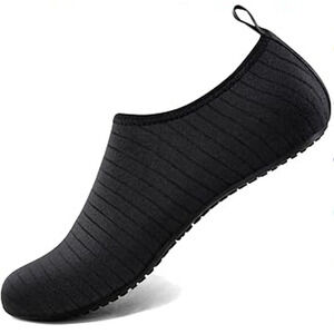 Simari Mens Black Size 9.5 Pull On Non Slip Quick Dry Anti Skid Swim Water Shoes